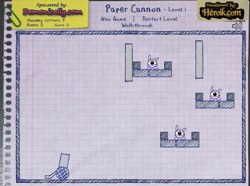 Paper cannon flash spēle
