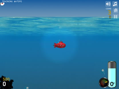 Deep sea diver flash spēle