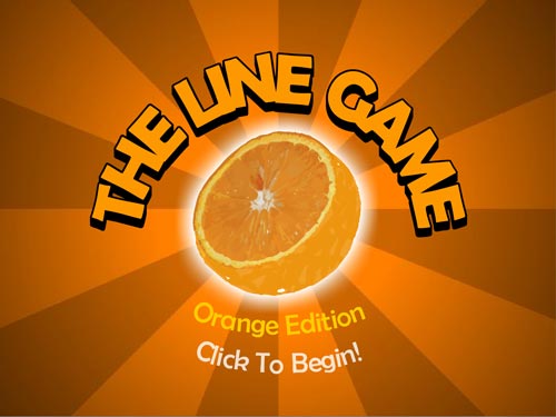 The line game orange flash spēle